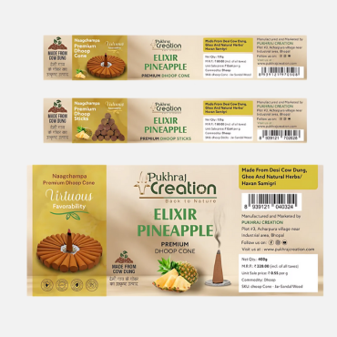 Premium Dhoop Cone Elixir Pineapple